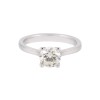 Certified Platinum 1.25ct Round Brilliant Diamond Solitaire Ring
