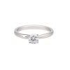 Certificated Platinum 0.50ct Round Brilliant Diamond Solitaire Ring