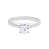 Certificated Platinum 1.00ct Round Brilliant Solitaire Diamond Ring