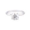 Certificated Platinum 2.00ct Round Brilliant Solitaire Diamond Ring