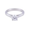 Certificated Platinum 1.00ct Round Brilliant Diamond Solitaire.