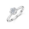 Platinum Round Brilliant Cut 1.00ct Diamond Solitaire Ring