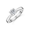 Platinum Round Brilliant Cut 1.00ct Diamond Solitaire