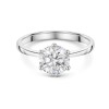 Platinum Round Brilliant 1.70ct 6-Claw Diamond Solitaire Ring