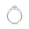 Platinum Round Brilliant 0.50ct Diamond Solitaire Ring with Tapered Shoulders