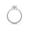 Platinum Round Brilliant 0.40ct Compass Set Diamond Solitaire Ring