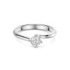 Platinum Twist Round Brilliant 0.50ct Diamond Solitaire Ring