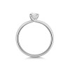 Platinum Twist 0.33ct Round Brilliant 3 Claw Diamond Solitaire Ring
