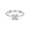 Platinum Round Brilliant 1.20ct Diamond V-Shape Solitaire Ring