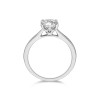 Platinum Round Brilliant 1.50ct Diamond Tulip Set Solitaire Ring