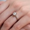 Platinum Round Brilliant 1.75ct Diamond Tulip Set Solitaire Ring