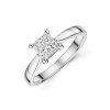 Platinum 1.00ct Princess Diamond Solitaire Ring