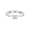 Platinum 0.33ct Princess Cut Diamond Solitaire Ring