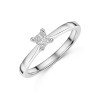Platinum 0.33ct Princess Cut Diamond Solitaire Ring
