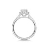 Platinum Princess Cut 0.75ct Diamond Solitaire Ring with Claw Set Shoulders