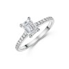 Platinum Emerald Cut 1.00ct Diamond Solitaire Ring