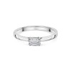 Platinum 0.33ct Emerald Cut Diamond Solitaire Ring