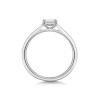 Platinum 0.33ct Emerald Cut Diamond Solitaire Ring