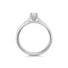 Platinum Emerald Cut 0.33ct Diamond Solitaire Ring