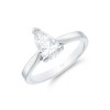 Platinum Pear Cut 1.20ct Diamond Solitaire Ring