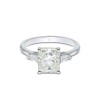 Platinum Radiant Cut 3.02ct Diamond Solitaire Ring