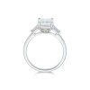 Platinum Radiant Cut 3.02ct Diamond Solitaire Ring