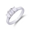 Platinum 1.10ct Diamond 3 Stone Ring