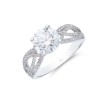 Pre-Owned 18ct White Gold Brilliant Cut 2.35ct Diamond Solitaire Ring - Size M