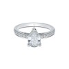 Platinum Pear Cut 1.25ct Diamond Solitaire Ring