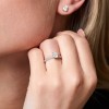 Platinum Cushion Cut 1.23ct Diamond Solitaire Ring
