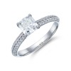 Platinum Cushion Cut 1.23ct Diamond Solitaire Ring