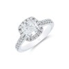 Platinum Cushion Cut 1.50ct Diamond Solitaire Ring