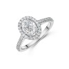 Platinum Oval Cut 1.40ct Diamond Solitaire Ring