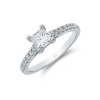 Platinum Princess Cut 1.00ct Diamond Solitaire Ring