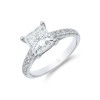 Platinum Princess Cut 2.00ct Diamond Solitaire Ring