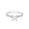 Platinum Princess Cut 0.70ct Diamond Solitaire Ring