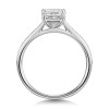 Platinum 1.00ct Princess Diamond Shoulders Ring
