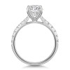 Platinum 1.50ct Round Brilliant Diamond Shoulders Ring