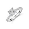Platinum 1.50ct Round Brilliant Diamond Shoulders Ring