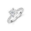 Platinum 1.50ct Round Brilliant Diamond Shoulders Ring