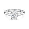 Platinum Oval Cut 1.50ct Diamond Solitaire Ring