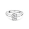 Platinum Oval Cut 1.50ct Diamond Solitaire Ring