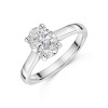 Platinum Oval Cut 1.50ct Diamond Solitaire Ring