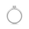 Platinum Oval Cut 0.50ct Diamond Solitare Ring
