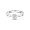 Platinum 0.60ct Oval Cut Diamond Solitaire Ring