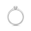Platinum 0.60ct Oval Cut Diamond Solitaire Ring