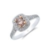 18ct 2 Colour Gold 1.40ct Diamond Solitaire Ring
