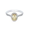 18ct 2 Colour Gold 1.45ct Diamond Solitaire Ring