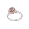 18ct 2 Colour Gold Brilliant Cut 1.20ct Diamond Double Halo Ring