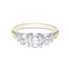 18ct Yellow Gold Brilliant Cut 1.00ct Diamond Three Stone Ring